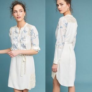 Anthropologie Tiny embroidered dress